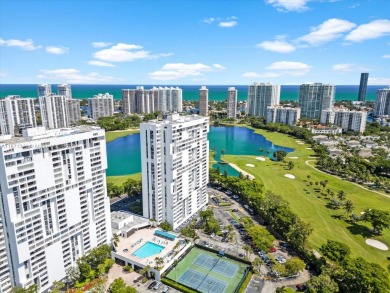 Welcome to this 14th floor apartment with breathtaking golf on Turnberry Isle Resort and Club in Florida - for sale on GolfHomes.com, golf home, golf lot