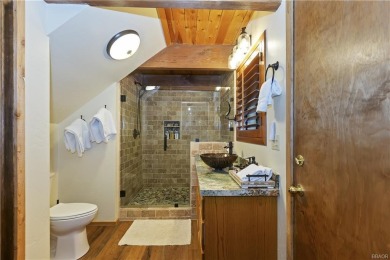 Nestled back from the road with an amazing private backyard is on Big Bear Mountain Ski and Golf Resort in California - for sale on GolfHomes.com, golf home, golf lot