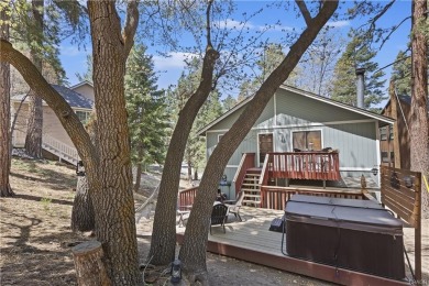 Nestled back from the road with an amazing private backyard is on Big Bear Mountain Ski and Golf Resort in California - for sale on GolfHomes.com, golf home, golf lot