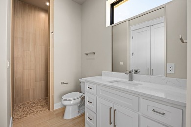 NEW CONSTRUCTION BY HILL COUNTRY SIGNATURE HOMES sits on garden on The Club At Comanche Trace in Texas - for sale on GolfHomes.com, golf home, golf lot