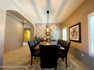 Luxury can become a habit in this elegant Earth & Stone custom on San Juan Country Club in New Mexico - for sale on GolfHomes.com, golf home, golf lot