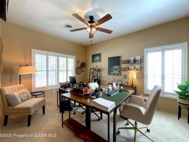 Luxury can become a habit in this elegant Earth & Stone custom on San Juan Country Club in New Mexico - for sale on GolfHomes.com, golf home, golf lot