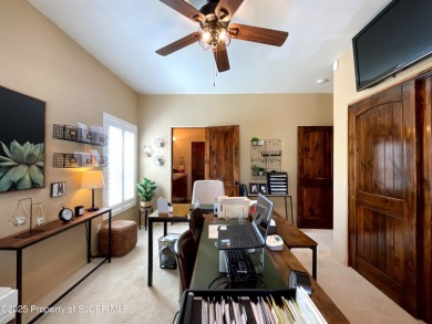 Luxury can become a habit in this elegant Earth & Stone custom on San Juan Country Club in New Mexico - for sale on GolfHomes.com, golf home, golf lot