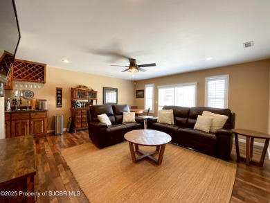 Luxury can become a habit in this elegant Earth & Stone custom on San Juan Country Club in New Mexico - for sale on GolfHomes.com, golf home, golf lot