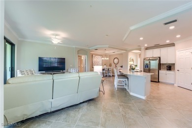 The stunning Corsica design is situated in the sought-after on Pelican Preserve Golf Club in Florida - for sale on GolfHomes.com, golf home, golf lot