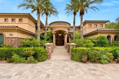 Tuscan grandeur at The Estates at Southern Highlands. Built w/ on Southern Highlands Golf Club in Nevada - for sale on GolfHomes.com, golf home, golf lot
