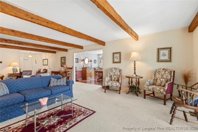 Say *Welcome Home* to this adorable English cottage-style home on Carolina Trace Country Club in North Carolina - for sale on GolfHomes.com, golf home, golf lot
