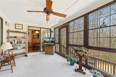 Say *Welcome Home* to this adorable English cottage-style home on Carolina Trace Country Club in North Carolina - for sale on GolfHomes.com, golf home, golf lot