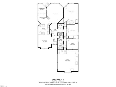 Welcome to this exquisite, custom-built, brick ranch located in on The Woodlands Golf Course in Virginia - for sale on GolfHomes.com, golf home, golf lot