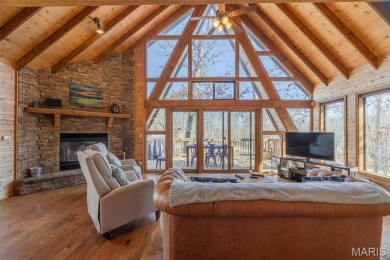 Private setting on lake Silveratta,  newer style custom chalet on Innsbrook Resort Golf Course in Missouri - for sale on GolfHomes.com, golf home, golf lot