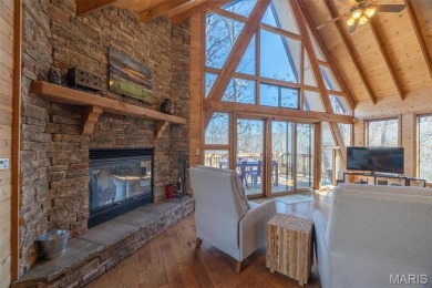 Private setting on lake Silveratta,  newer style custom chalet on Innsbrook Resort Golf Course in Missouri - for sale on GolfHomes.com, golf home, golf lot