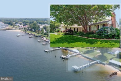 UNOBSTRUCTED BAY VIEW RANCHER with PRIVATE PIER in Kent Island's on Blue Heron Golf Course in Maryland - for sale on GolfHomes.com, golf home, golf lot