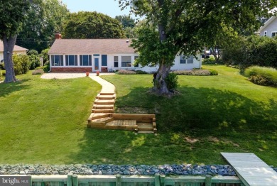 UNOBSTRUCTED BAY VIEW RANCHER with PRIVATE PIER in Kent Island's on Blue Heron Golf Course in Maryland - for sale on GolfHomes.com, golf home, golf lot