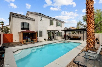 Entertainer's Dream with Pool, Spa & Sauna in Guard-Gated Rhodes on Rhodes Ranch Golf Club in Nevada - for sale on GolfHomes.com, golf home, golf lot