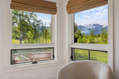 Designed by renowned local architects Dubbe Moulder and on Jackson Hole Golf and Tennis Club in Wyoming - for sale on GolfHomes.com, golf home, golf lot