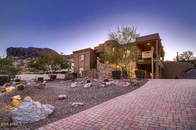 Spectacular SUPERSTITION MOUNTAIN VIEWS from this hillside on Gold Canyon Golf Resort - Sidewinder in Arizona - for sale on GolfHomes.com, golf home, golf lot