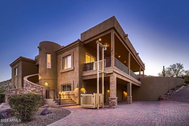 Spectacular SUPERSTITION MOUNTAIN VIEWS from this hillside on Gold Canyon Golf Resort - Sidewinder in Arizona - for sale on GolfHomes.com, golf home, golf lot