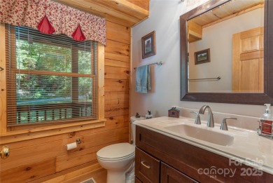 This warm and inviting, solidly built custom log home offers so on Waynesville Country Club Inn in North Carolina - for sale on GolfHomes.com, golf home, golf lot