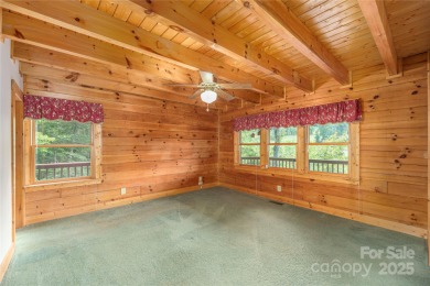 This warm and inviting, solidly built custom log home offers so on Waynesville Country Club Inn in North Carolina - for sale on GolfHomes.com, golf home, golf lot