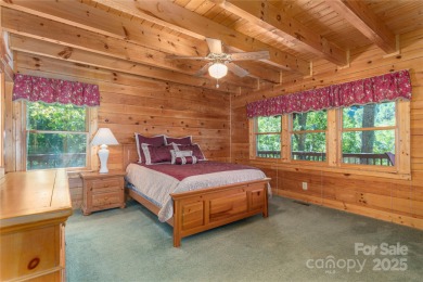 This warm and inviting, solidly built custom log home offers so on Waynesville Country Club Inn in North Carolina - for sale on GolfHomes.com, golf home, golf lot