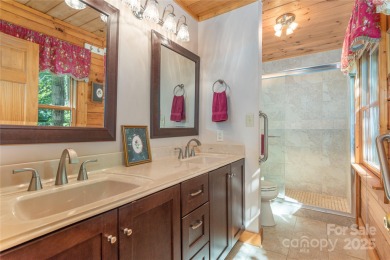 This warm and inviting, solidly built custom log home offers so on Waynesville Country Club Inn in North Carolina - for sale on GolfHomes.com, golf home, golf lot