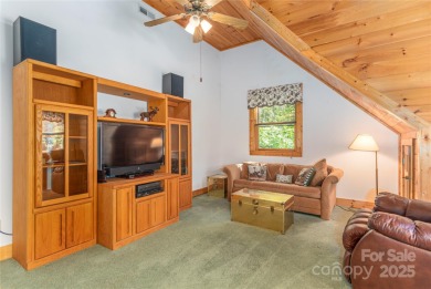 This warm and inviting, solidly built custom log home offers so on Waynesville Country Club Inn in North Carolina - for sale on GolfHomes.com, golf home, golf lot