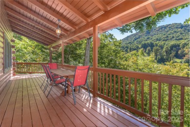 This warm and inviting, solidly built custom log home offers so on Waynesville Country Club Inn in North Carolina - for sale on GolfHomes.com, golf home, golf lot