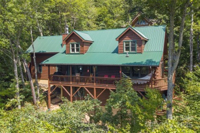 This warm and inviting, solidly built custom log home offers so on Waynesville Country Club Inn in North Carolina - for sale on GolfHomes.com, golf home, golf lot