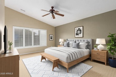 Welcome to this beautiful 2-bedroom, 2-bathroom home with a den on Eagles Nest at Pebble Creek in Arizona - for sale on GolfHomes.com, golf home, golf lot