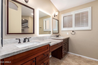 Welcome to this beautiful 2-bedroom, 2-bathroom home with a den on Eagles Nest at Pebble Creek in Arizona - for sale on GolfHomes.com, golf home, golf lot