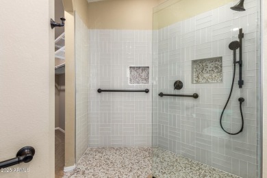Welcome to this beautiful 2-bedroom, 2-bathroom home with a den on Eagles Nest at Pebble Creek in Arizona - for sale on GolfHomes.com, golf home, golf lot