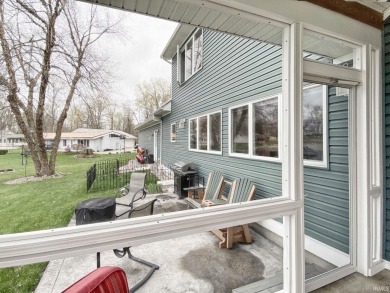 Waterfront living at its best! Immaculate 2x6 construction with on Crooked Lake Golf Course Whitley County in Indiana - for sale on GolfHomes.com, golf home, golf lot