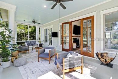 Built in 2018, this stunning home is perfectly situated on a on Oldfield Golf Club in South Carolina - for sale on GolfHomes.com, golf home, golf lot