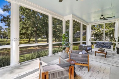 Built in 2018, this stunning home is perfectly situated on a on Oldfield Golf Club in South Carolina - for sale on GolfHomes.com, golf home, golf lot