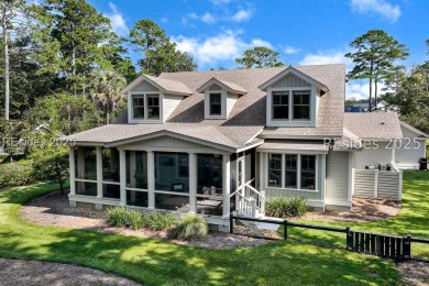 Built in 2018, this stunning home is perfectly situated on a on Oldfield Golf Club in South Carolina - for sale on GolfHomes.com, golf home, golf lot