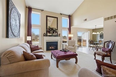 Spacious 3-bedroom, 3.5-bath, end-unit condo in the Villas at on Beacon Hill Golf Club in Michigan - for sale on GolfHomes.com, golf home, golf lot