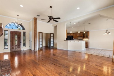 What a view!  This beautiful home looks over the 7th fairway of on Whitestone Golf Club in Texas - for sale on GolfHomes.com, golf home, golf lot