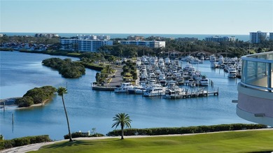Fully furnished Gulf-to-bay residence perched on the 9th floor on Links on Longboat Golf Club in Florida - for sale on GolfHomes.com, golf home, golf lot
