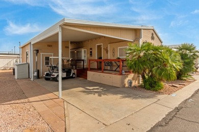 Your gorgeous new furnished home has 2 bedrooms and 1 bath plus on Viewpoint Golf Resort in Arizona - for sale on GolfHomes.com, golf home, golf lot