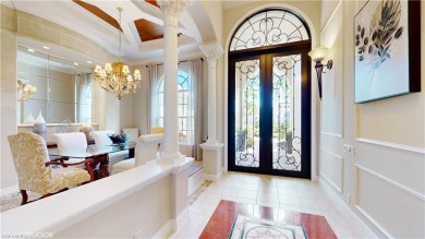 Push open the grand wrought iron doors and breathe in the on The Classics Country Club At Lely Resort in Florida - for sale on GolfHomes.com, golf home, golf lot