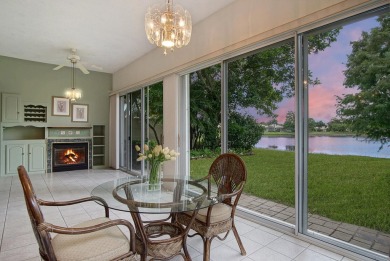 Relax looking out of this wide lake view in this freshly painted on St. Lucie Trail Golf Club in Florida - for sale on GolfHomes.com, golf home, golf lot