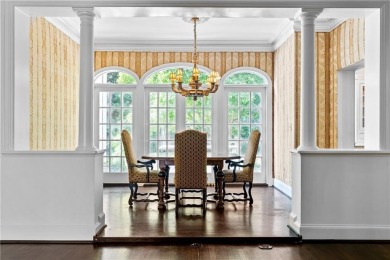 This stunning Mediterranean-style estate exudes timeless on Bobby Jones Golf Club in Georgia - for sale on GolfHomes.com, golf home, golf lot