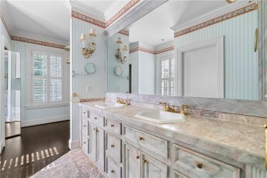 This stunning Mediterranean-style estate exudes timeless on Bobby Jones Golf Club in Georgia - for sale on GolfHomes.com, golf home, golf lot