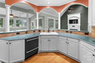 This stunning 5-BR/3.5BA custom home offers one of the best golf on Southbridge Golf Club in Georgia - for sale on GolfHomes.com, golf home, golf lot