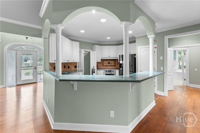 This stunning 5-BR/3.5BA custom home offers one of the best golf on Southbridge Golf Club in Georgia - for sale on GolfHomes.com, golf home, golf lot