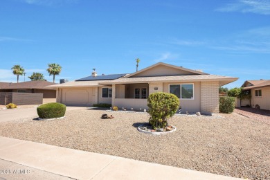 Stop By And View This Expanded Coconino Model Home On Hole on Sun City Lakes West and East in Arizona - for sale on GolfHomes.com, golf home, golf lot