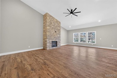 Custom-built new construction ranch nestled in a coveted gated on Incline Village Golf Course in Missouri - for sale on GolfHomes.com, golf home, golf lot