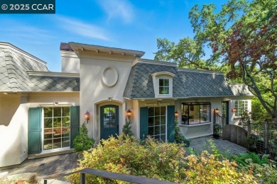 Perched above the 5th Fairway of Orinda Country Club, this on Orinda Country Club in California - for sale on GolfHomes.com, golf home, golf lot