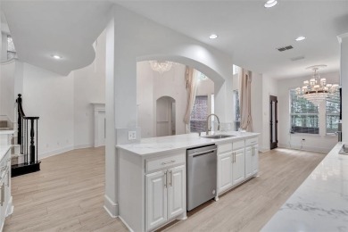 Elegant European style two story home on Lantana Golf course on Lantana Golf Club in Texas - for sale on GolfHomes.com, golf home, golf lot