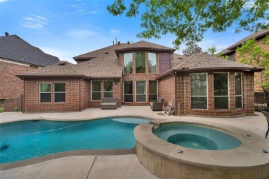 Elegant European style two story home on Lantana Golf course on Lantana Golf Club in Texas - for sale on GolfHomes.com, golf home, golf lot